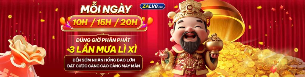 Zalv mỗi ngày phát lì xì