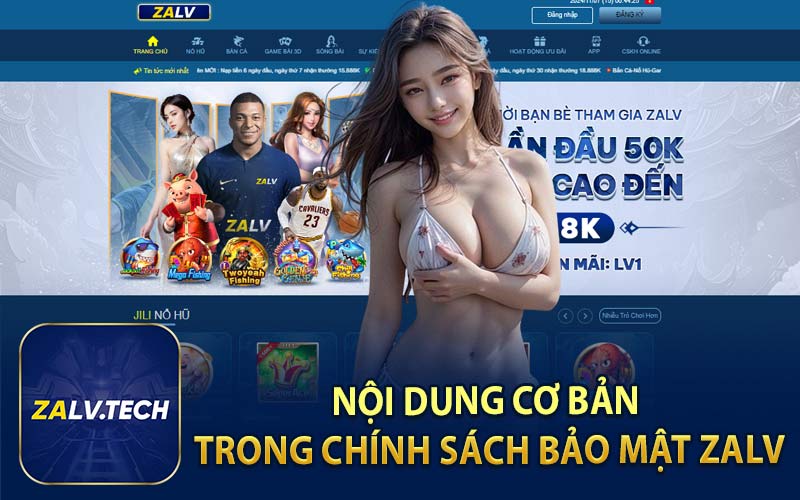 Nội Dung Cơ Bản Trong Chính Sách Bảo Mật ZALV